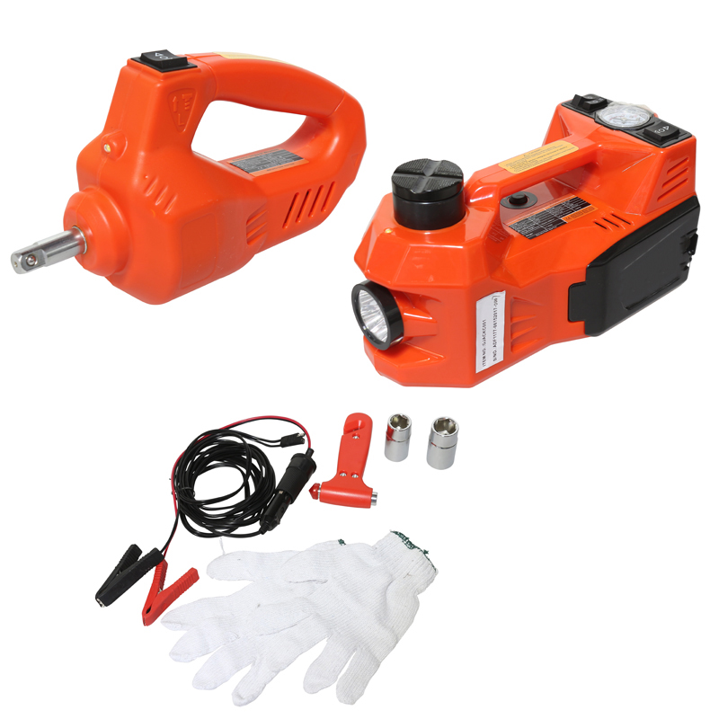 4-in-1 Car Jack Impact Wrench & Tyre Inflator